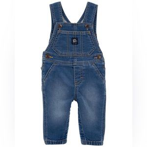 NWT Oshkosh B’gosh Baby Knit-Like Denim Overalls | Size: 3 Months
